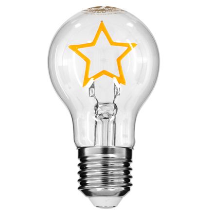 Λάμπα LED Filament A60 Deco STAR 3W 240 lm 320° Διάφανο 2200K Dimmable