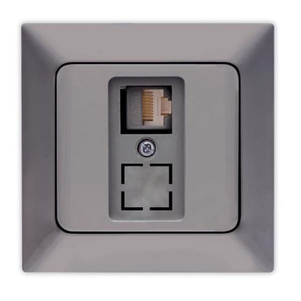 Πρίζα Data Μονή CAT 6 RJ 45 Γραφίτης NEAD