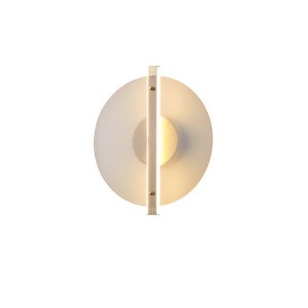 Απλίκα Τοίχου Αλουμινίου-Γυαλί LED 10W 1200Lm 3000K - Mελί - DISC