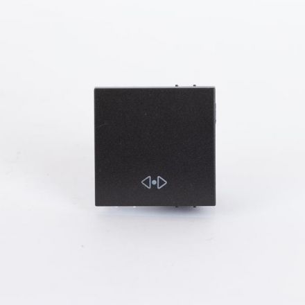 Διακοπτης 2 Modules Μεσαιος A/R Μαυρο