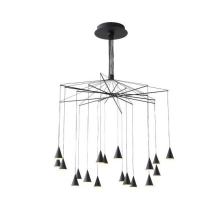 Κρεμαστό Φωτιστικό LED 90W 6300lm 3000K - Μαύρο - CAMPANELLE