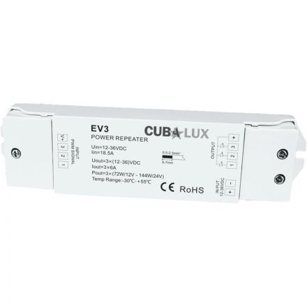 Cubalux Ενισχυτής Σήματος 3x6A
