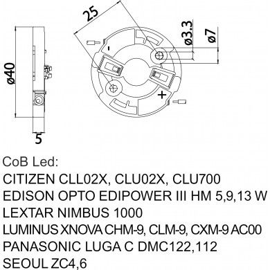  Cubalux Ντουί Για LED COB 8100/G2