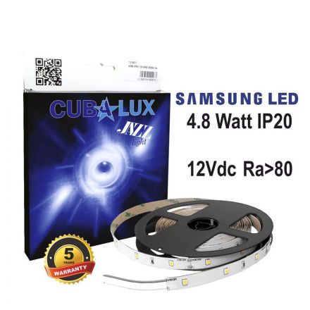 CUBALUX Jazz light Μονόχρωμη Ταινία LED 4.8W/m 12V IP20 5m