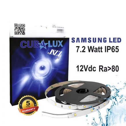 CUBALUX Jazz light Μονόχρωμη Ταινία LED 7.2W/m 12V IP65 5m