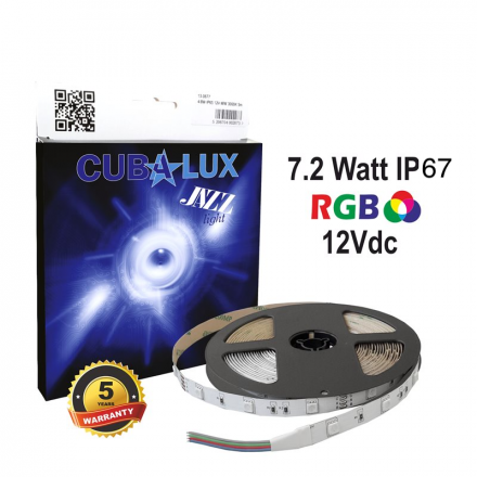 CUBALUX Ταινία LED Jazz Light RGB 7.2W/m 12V IP67 5m