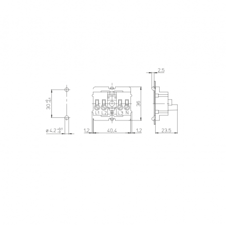 Cubalux Κλέμα 678-F/A-ST (4P) 6A