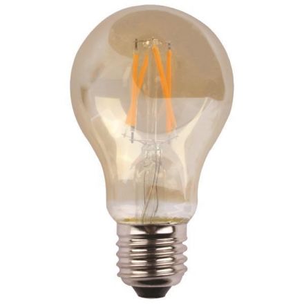 Λάμπα Α60 LED Crossed Filament 7W 2400K Dimmable Gold