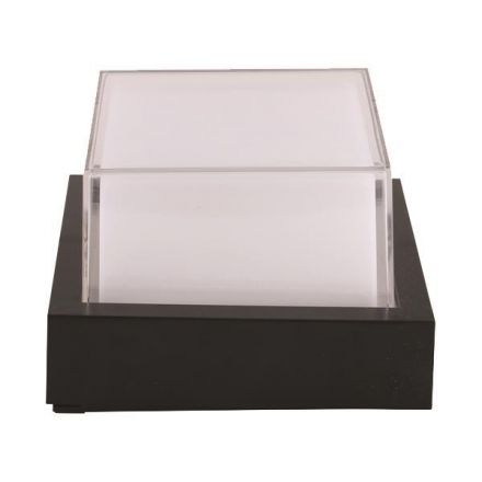 Απλίκα Τοίχου Τετράγωνη LED 12W 160x160x100 3000K IP65 Μαύρη PRO