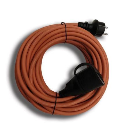 Προέκταση Γερμανικών Προδιαγραφών 15m 3X1.5mm IP44 Πορτοκαλί