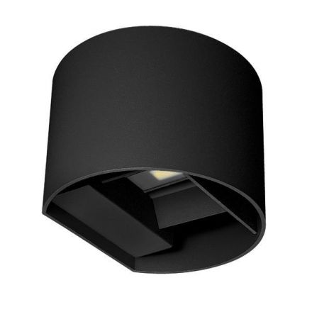 ARTE ILLUMINA Απλίκα Τοίχου Αλουμινίου Μαύρη 10w 3CCT 135*120*100mm ME GLASS DIFUSER