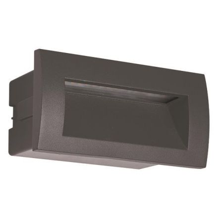 Φωτιστικό Χωνευτό LED 3W IP54 220-240V 140X70X70mm Γραφίτη PRO Arte Illumina