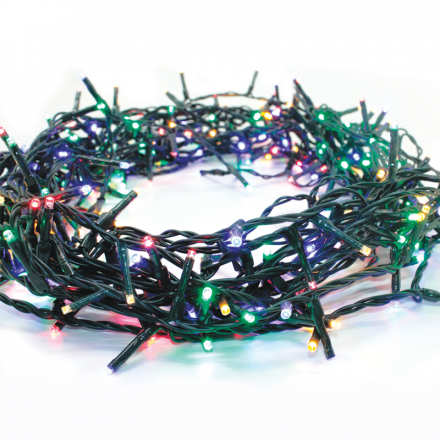 100 LED Λαμπάκια Σε Σειρά Πολύχρωμα Σταθερά 5m IP44