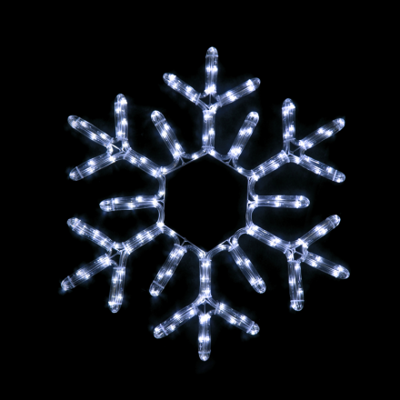 144 LED Σχέδιο Snowflake Φωτοσωλήνας Ψυχρό Λευκό Flash IP65