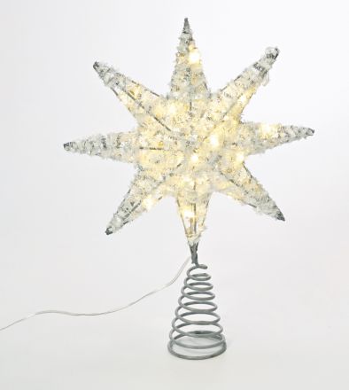 20 Mini LED Χριστουγεννιάτικο Φωτιζόμενο Αστέρι Μπαταρίας