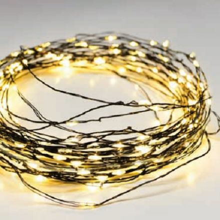 200 LED Λαμπάκια Με Μαύρο Καλώδιο Χαλκού 20m 6W Function Mode