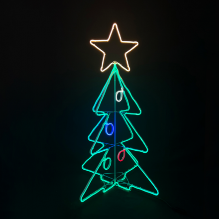 3D Χριστουγεννιάτικο Δέντρο 1000 LED Διπλής Όψης IP65