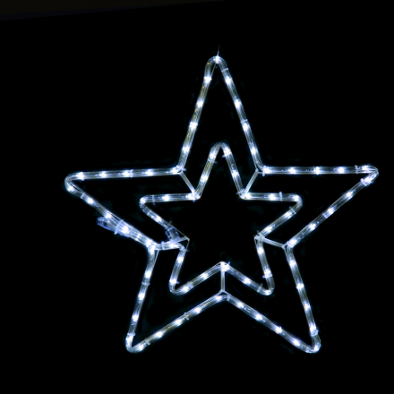 60 LED Double Stars Φωτοσωλήνας Ψυχρό Λευκό IP44