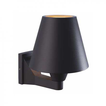 ACA Απλίκα Αλουμινίου Aghata E27 Max 15W LED IP65 Σκούρο Γκρι