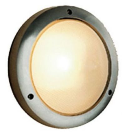 ACA Απλίκα Ανοξείδωτο Ατσάλι Γκρι 1xE27 ø271 IP45