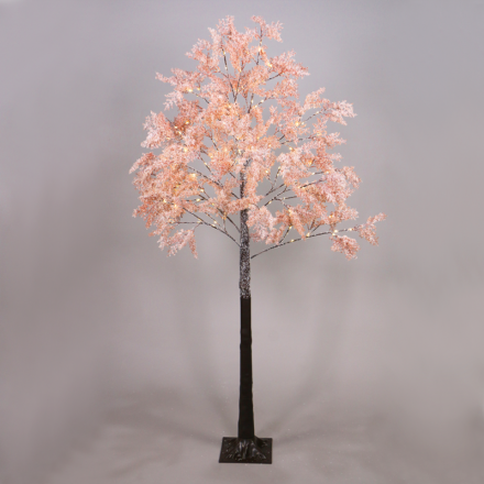 Χιονισμενο Flower Δέντρο 120 LED Λαμπάκια Θερμά 180cm IP44