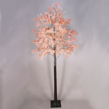 Χιονισμενο Flower Δέντρο 160 LED Λαμπάκια Θερμά 240cm IP44