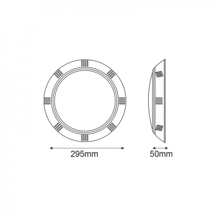 ACA Φωτιστικό Πισίνας Πλαστικό LED SMD 25W IP68 Λευκό