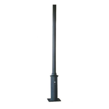 ACA Φωτιστικό Πλατείας - Πεζόδρομων 4m Φ140 E27 Steel Sinin