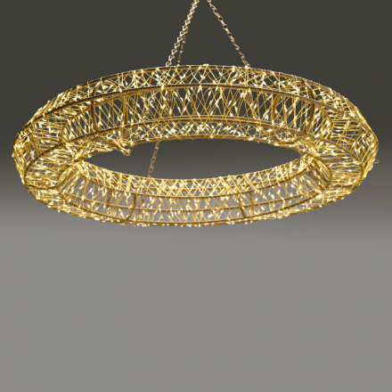 Κρεμαστό 3D Σχέδιο Ring 7680 LED Θερμό Λευκό IP44