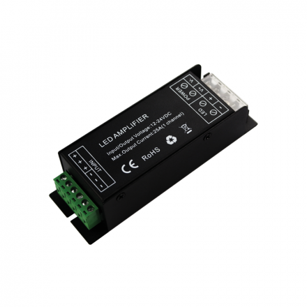 ACA LED Amplifier 25Α Μονόχρωμη 300W/12V 600W/24V IP20 