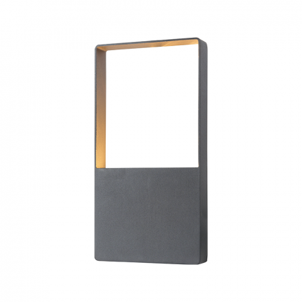 ACA LED Απλίκα Agira Αλουμινίου 4W IP54 Σκούρο Γκρι