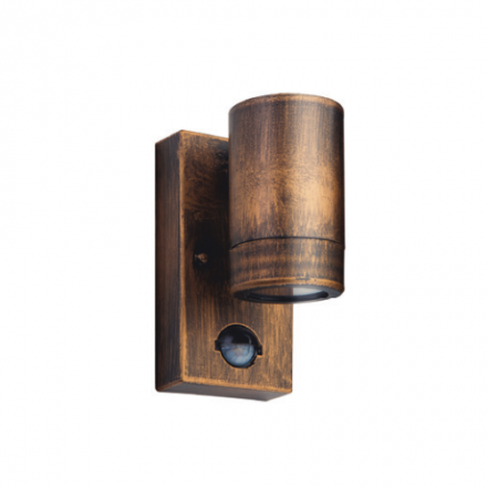 ACA Επίτοιχο Spot LED 1 Δέσμη 3W GU10 Πλαστική Motion Sensor Μέρας Νύχτας IP65