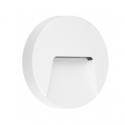 ACA LED Απλίκα Τοίχου 3W SMD Λευκή Round Slim IP65