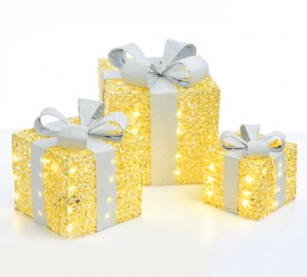 LED Διακοσμητικά Δώρα Μπαταρίας Gold & Silver 90 Mini LEDs IP20