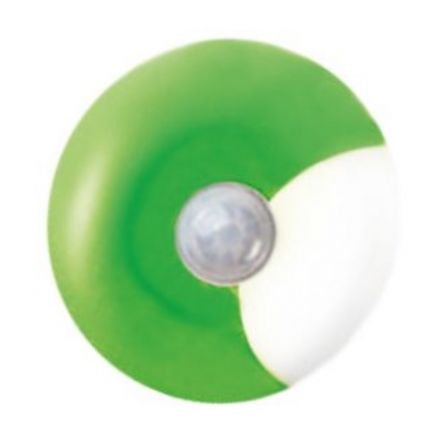 ACA LED Λαμπάκι Νυκτός 0.4W UFO Μέρας - Νύχτας Ψυχρό Λευκό IP20 Πράσινο