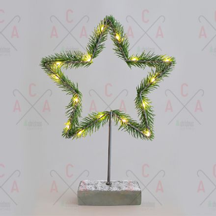 LED Μεταλλικό Pine Tree Star 15 LEDs IP20