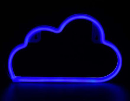 ACA LED Πλαστικό Σύννεφο Neon Μπαταρίας & USB 2.4W (3xAA) Milk Tube