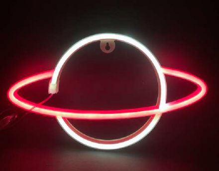 ACA LED Πλαστικός Κρόνος Neon Μπαταρίας & USB 2.4W (3xAA) Milk Tube