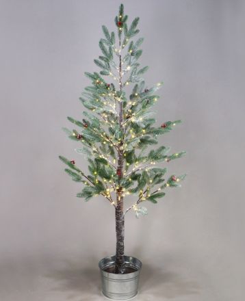 LED Χιονισμένο Pine Δεντράκι 288 LEDs 2.7W 40x160x40cm