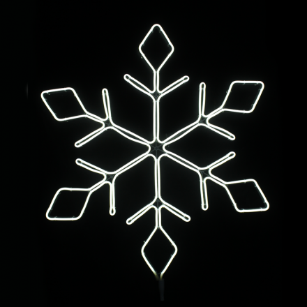 Σχέδιο Φωτοσωλήνα Neon Snowflake 600 LED Θερμό Λευκό IP44