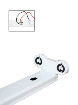 ACA Σκάφη για 2 Λάμπες LED Τύπου Φθορισμού T8 Slim Reflector