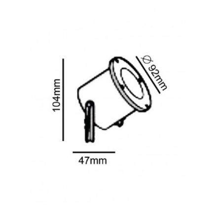 ACA LED Spot Κήπου GU10 IP55 Rust