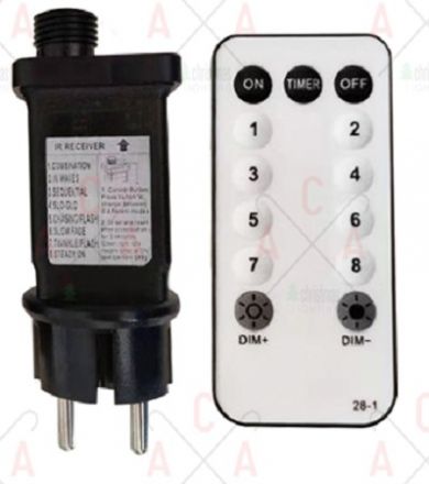 Αντάπτορας & IR Controller 8 Functions - Dimmer - Timer - ON/OFF 6V 1200mA