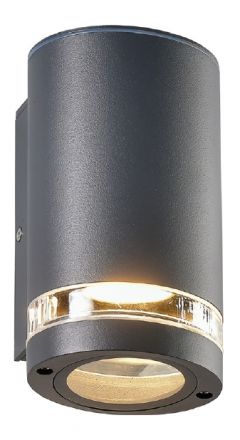 ACA Απλίκα Αλουμινίου Melitta GU10 Max 7W LED IP54 Σκούρο Γκρι