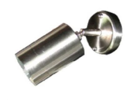 ACA Απλίκα Σποτ Μονό GU10 Ανοξείδωτο Ατσάλι Inox IP54