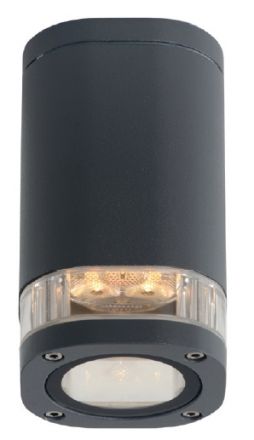 ACA Φωτιστικό Οροφής Αλουμινίου Elpis GU10 Max 7W LED IP54 Σκούρο Γκρι
