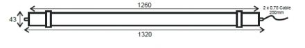 ACA Γραμμικό Φωτιστικό TETE LED SMD 36W IP66