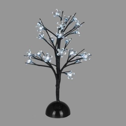 LED Δεντράκι Με Λουλούδια 25 LEDs 5mm Μπαταρίας IP20 Ψυχρό Λευκό