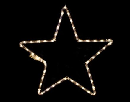 LED Φωτοσωλήνας Αστέρι 48 Steady LEDs 3mm 55cm IP65