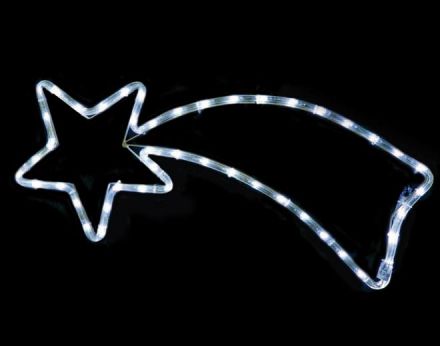 LED Φωτοσωλήνας Αστέρι Κομήτης 48 Flash LEDs 3mm 68x29cm IP20